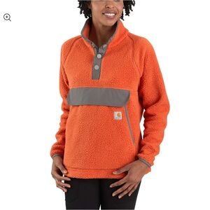 Carhartt Vibrant Orange Sherpa Pullover